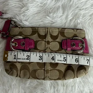 COACH Y2k Soho Double Buckles Signature Canvas Wristlet thumbnail 8
