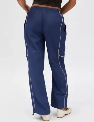 BDG Urban Outfitters Navy Nylon Baggy Pants thumbnail 2