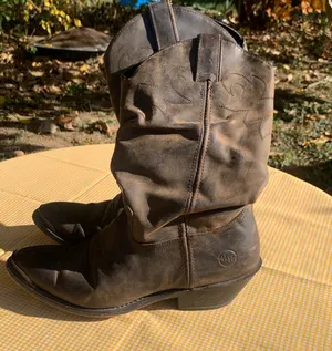 Double H Cowboy Boots Size 8.5M Brown thumbnail 1