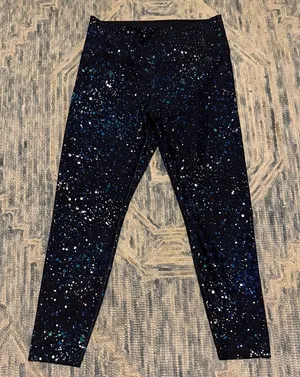 Old Navy Women’s Powersoft High Rise Leggings Go Dry Size Large thumbnail 1