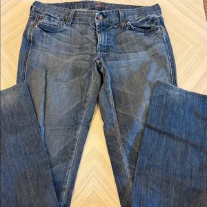7 For All Mankind Kate Straight Leg Jeans Size 28 Embroidered Pockets thumbnail 2