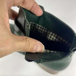 Charter Club Katiaa Green Ankle Boots Size 8.5M Gold Buckle Block Heel thumbnail 9