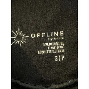 Offline by AERIE High Rise Flare Legging ACTIVE LOUNGEWEAR YOGA Black Small S thumbnail 3