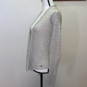 Abercrombie & Fitch light tan cardigan sweater thumbnail 3