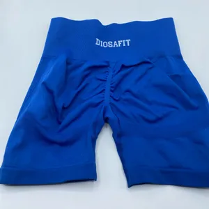 DIOSAFIT Women Radiant Shorts Blue Small Elastic Waist Butt Scrunch Gym Athletic thumbnail 1