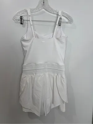 White Women's Tank Romper Shorts thumbnail 4