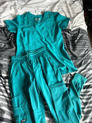 Grey's Anatomy Scrub Set Teal Blue thumbnail 1