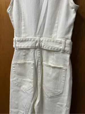 Show Me Your Mumu Jacksonville Cropped Jumpsuit Denim Pearly White Medium thumbnail 10