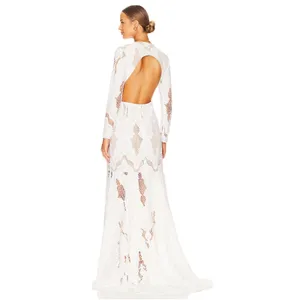 NEW Elliatt Registry Gown Bridal White Maxi Dress size XS thumbnail 3