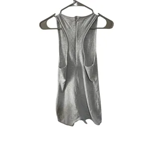 Skims Gray Sleeveless Womens Romper With Back Zipper Closure L 90% Cotton 10% thumbnail 3