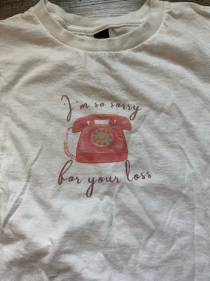 Sabrina Carpenter Baby Tee White Size XS thumbnail 2