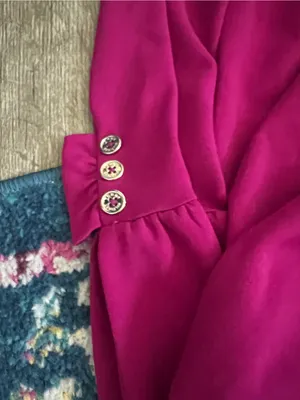 Tommy Hilfiger Women's Fuchsia Bell-Sleeve Shift Dress thumbnail 8