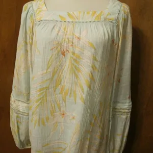 LC Lauren Conrad Aqua shirt thumbnail 5