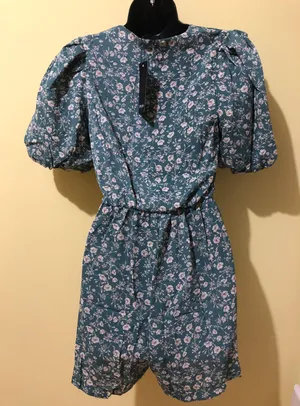 Nasty Gal Stalk to Us Floral Puff Sleeve Romper thumbnail 3
