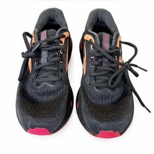 Brooks Ghost Max Womens 7.5 B Black Papaya Raspberry Running Shoes thumbnail 1