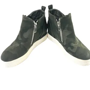 Steve Madden Wedgie Camo Platform Sneaker Bootie High Top Wedge Womens‎ 7M thumbnail 6