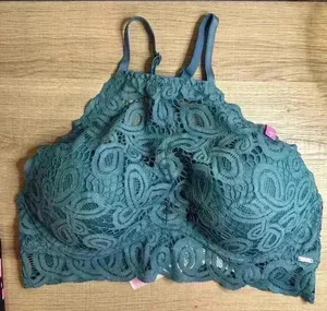 PINK - Victoria's Secret BRALETTE PUSH-UP Racerback Lace sz M thumbnail 1