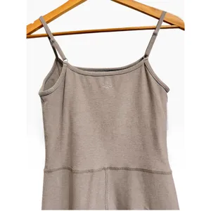 Beyond Yoga Spacedye Keep pace biker Romper Beige Athletic Athleisure Medium thumbnail 6