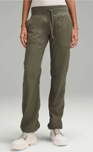 Lululemon NEW Dance Studio Pants Size 12 Army Green thumbnail 1