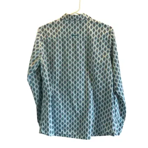 Ariat Kirby stretch long sleeve button up shirt Large teal pink country cowgirl thumbnail 3