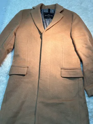 tan wool-blend Topcoat from Express size XS thumbnail 9