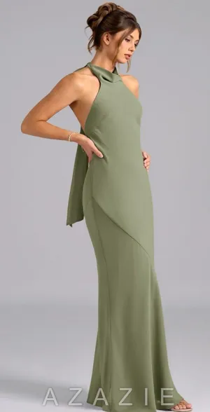 Azazie Chiffon Dress Bridesmaid thumbnail 3