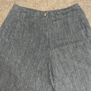 Yuvita Lagenlook Wide Leg Crop Cargo Culotte Pant Gray‎ Small thumbnail 4