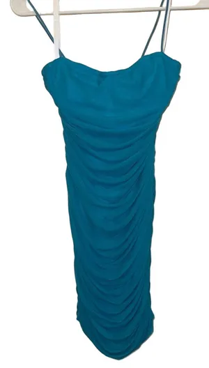 Superdown Strapless Turquoise Dress thumbnail 1