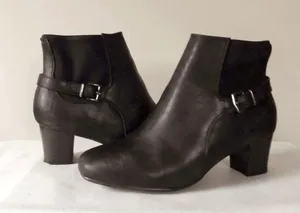 East 5th Rain Black Faux Leather Booties thumbnail 4