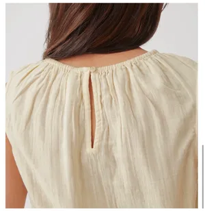 PACT- Double Gauze Bubble Hem Top Yellow Size XS thumbnail 2