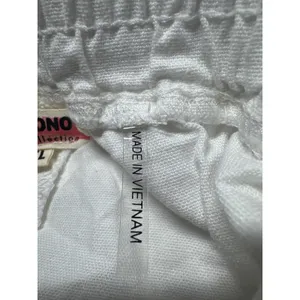Ci‎ Sono Linen Collection White Shorts XL Drawstring Elastic Waist Pockets thumbnail 5