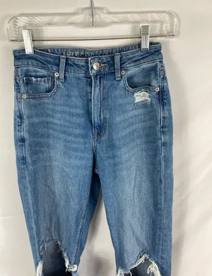 American Eagle Comfort Stretch Waistband Mom Jean Size 0R thumbnail 5