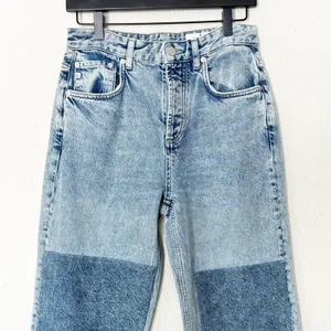 AG Adriano Goldschmied Patchwork‎ Straight Leg Jeans Light Wash Womens Size 25 thumbnail 3