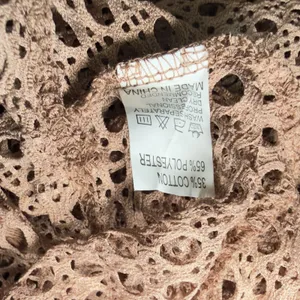 Miamisty Large Brown Crochet Boho Chic Cropped Fringed Cover Up Top Whimsigoth thumbnail 9
