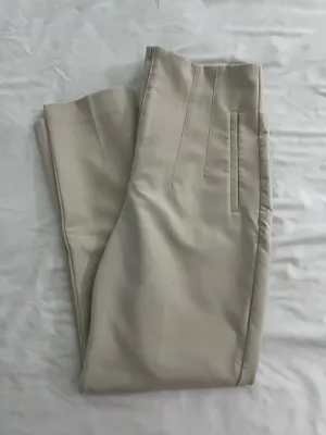 Tan Pants ZARA High-Waisted thumbnail 2
