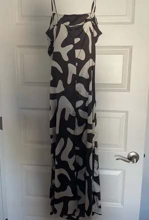 Sincerely Jules Abstract brown dress thumbnail 2
