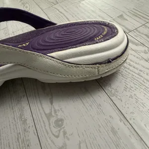 Reebok Easytone Women's Sz 5 Flip Flops White Purple Sandals Shoes Exercise‎ Gym thumbnail 14