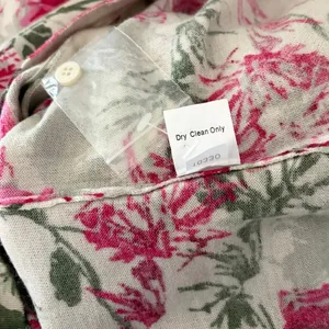 NEW!! GARNET HILL Merino Wool Cardigan‎ Sweater Floral Gray Pink Preppy Small thumbnail 11