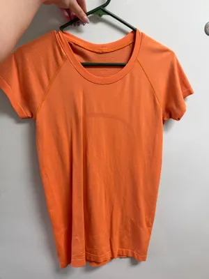 Orange Lululemon Swiftly Tech Short Sleeve thumbnail 1