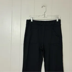 Maeve Anthropologie Black Pull On Split Hem Pants Size M Stretch Office Trousers thumbnail 2