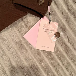 Avec Les Filles NWT Brown‎ Corduroy Utility Shacket Jacket Button Front Small thumbnail 4