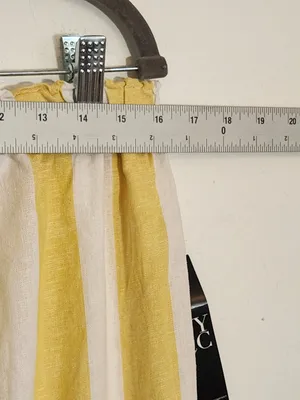 Soho by New York & Company Yellow Stripe Strapless Jumpsuit Size Large NWT thumbnail 6