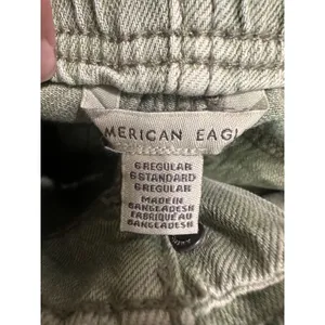American‎ Eagle Women Olive Green Utility Jogger Pants Size 6 Regular Drawstring thumbnail 6