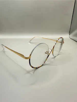 Zeelool Round Glasses with Multicolor Stripe Frame, unknown prescription thumbnail 3