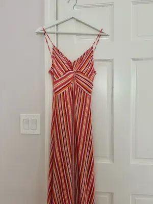 Mango Colorful Striped Maxi Dress thumbnail 2
