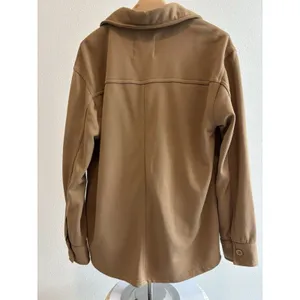 Bagatelle Collection size‎ Small Women’s Tan Button Up Shirt Jacket Shacket thumbnail 2