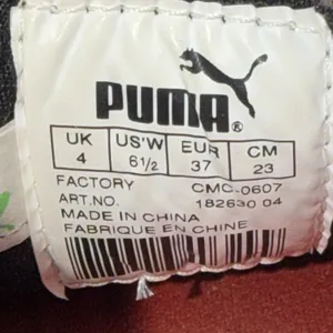 PUMA Vintage Y2K Speedcat Black Red Suede‎ Embossed Sneakers Size Women's 6.5 thumbnail 8