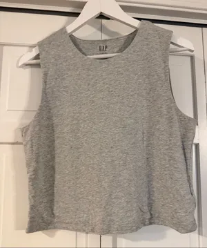 Gap closeknit grey tank jersey size large thumbnail 2