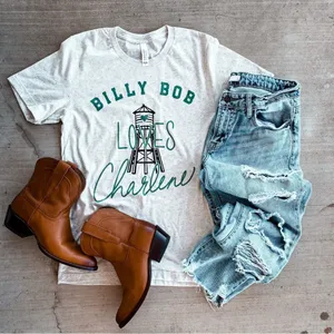 Next Level Apparel Billy Bob Loves Charlene T-Shirt 90s country Joe Diffie thumbnail 3