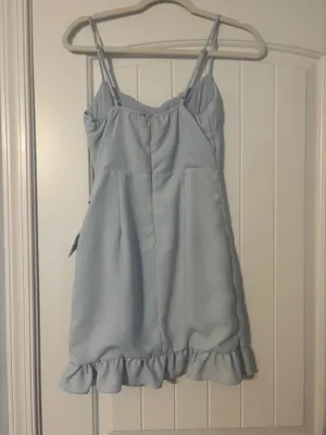 Hello Molly Mini Dress Light Blue  thumbnail 2